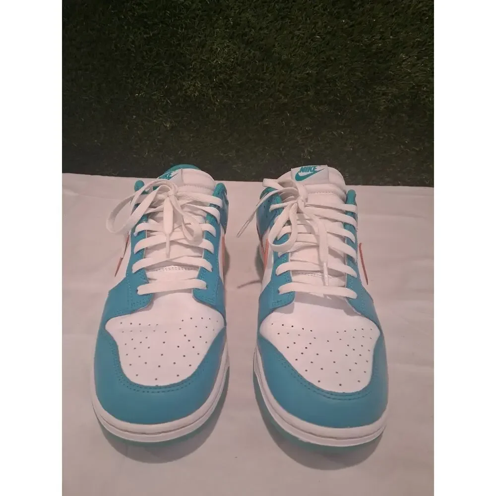 Nike Dunk Low Miami Dolphins White Dusty Cactus DV0833-102 Men's Size 13 Used